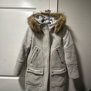 J. Crew Chateau Parka in Italian Stadium-Cloth Wool